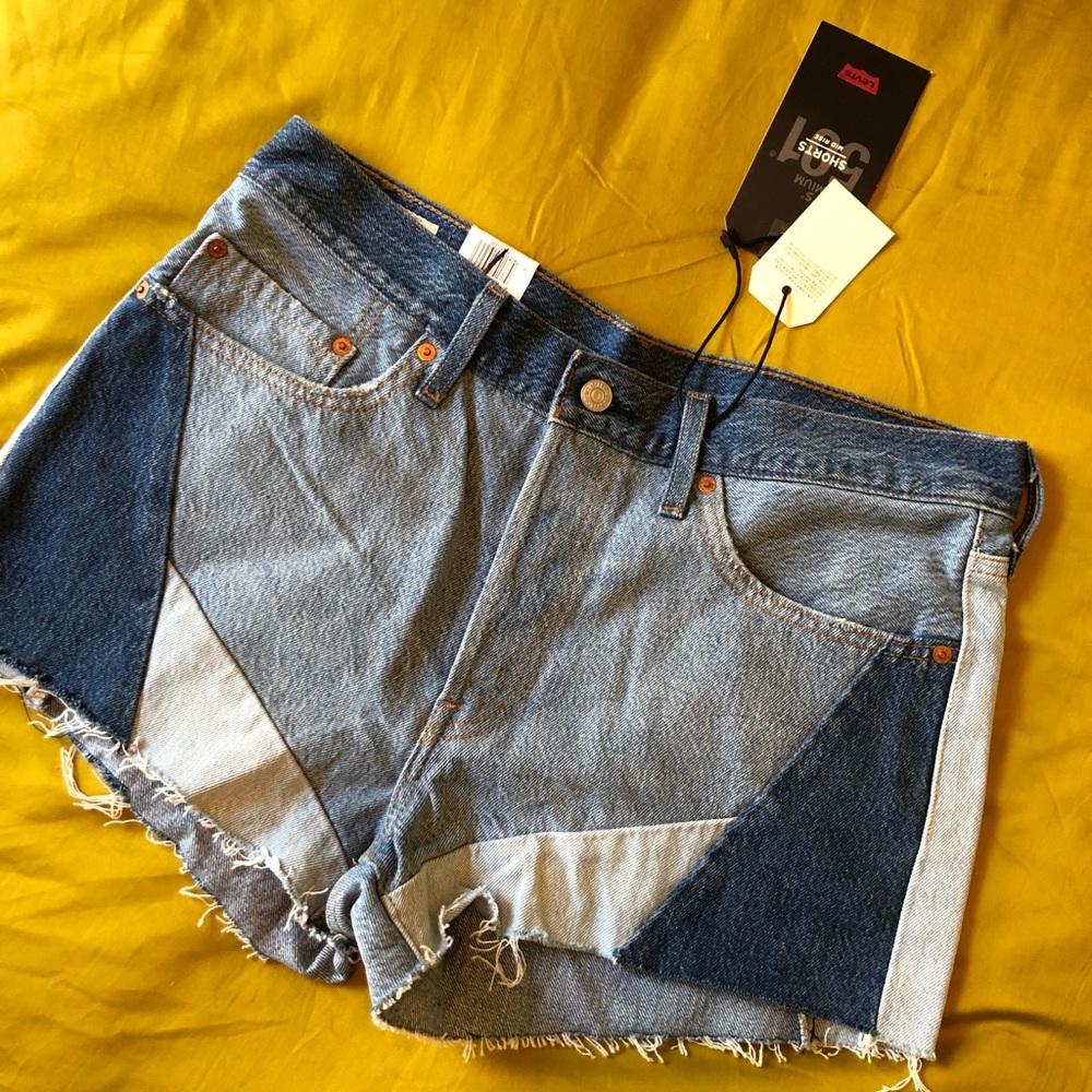 Levi’s 501 Color Block Denim Shorts